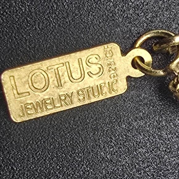 Lotus Jewelry Studio Trinket Stone Necklace Spinel Pendant 925 Gold Filled - Picture 10 of 12